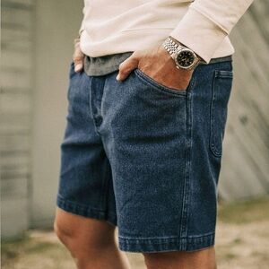 Taylor Stitch Indigo Camp Shorts 33
